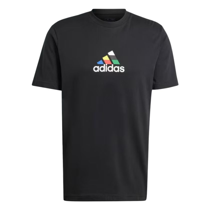 Adidas Adidas T Shirts Men's Black Crew Neck Moderate Straight Fit