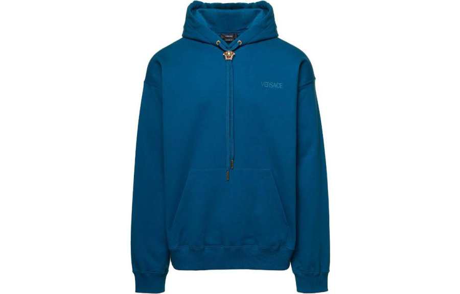 VERSACE VERSACE Sweatshirts Men's Blue Hooded Moderate Other