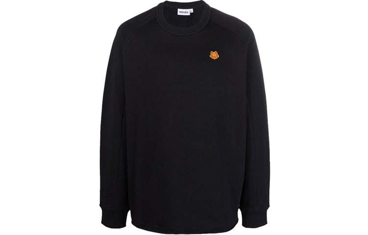 KENZO KENZO Logo Patch Ribbed Hem Sweatshirt