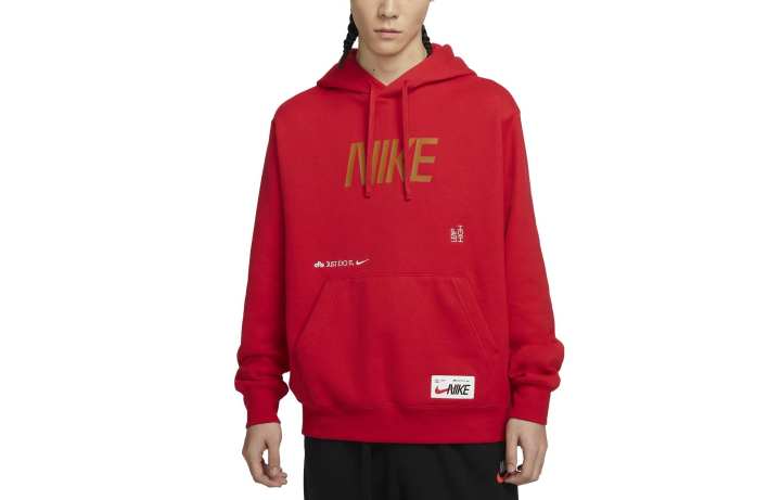 Nike Nike Sweatshirts Men's Red Hooded Moderate Regular