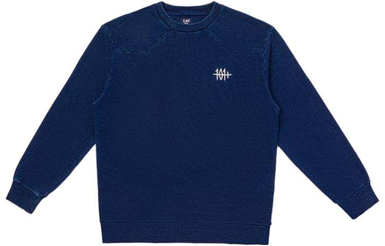 Lee Lee Embroidery Sweatshirt Men's Medium Blue