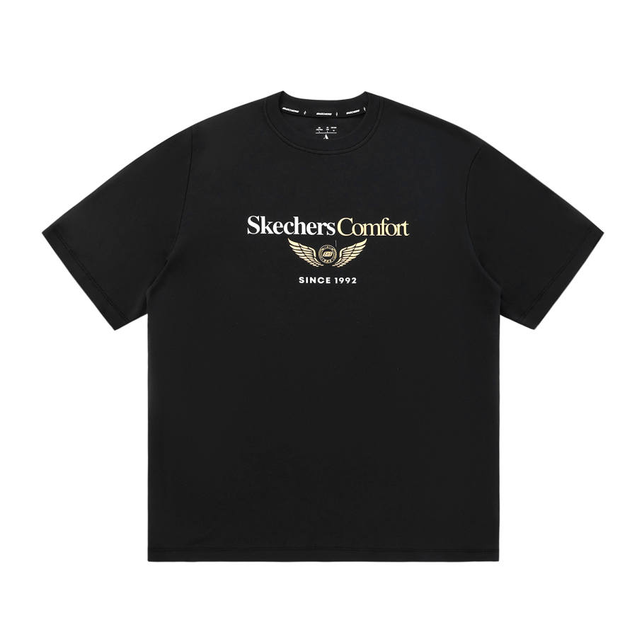 Skechers Elegant Diamond Collection T Shirt Unisex Pitch Black