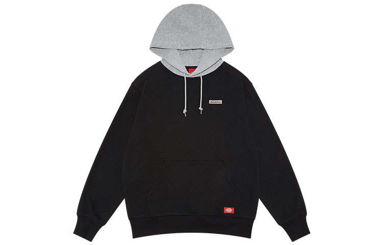 Dickies Sweatshirts Unisex Black Hooded Moderate Mock Two Piece