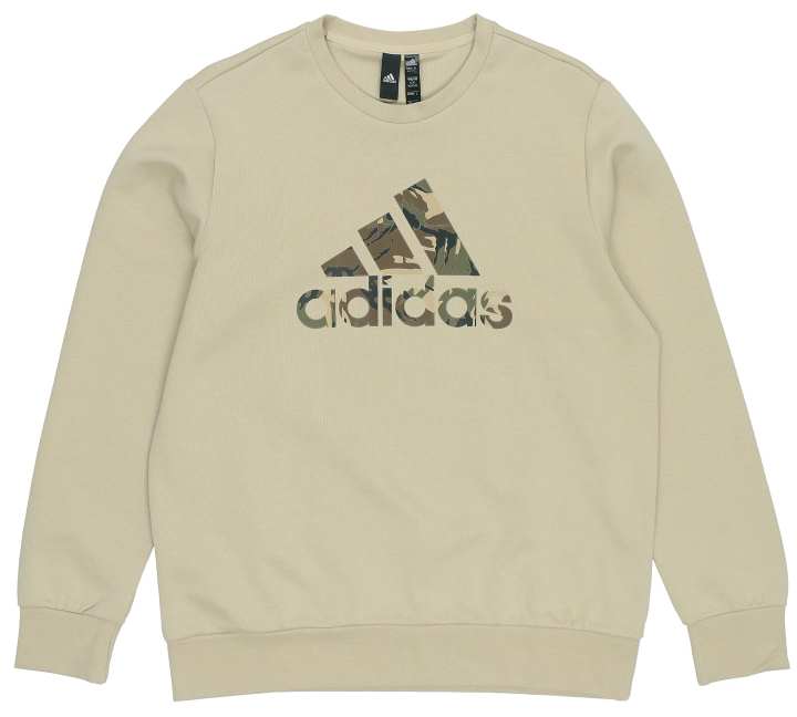 Adidas Adidas Sweatshirts Men's Light Yellow Crew Neck Moderate Regular