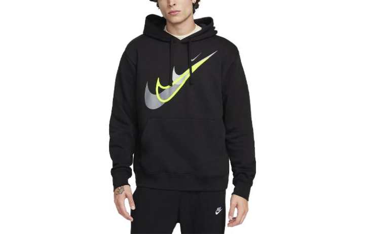 Nike Nike Sweatshirts Men's Black Hooded Moderate