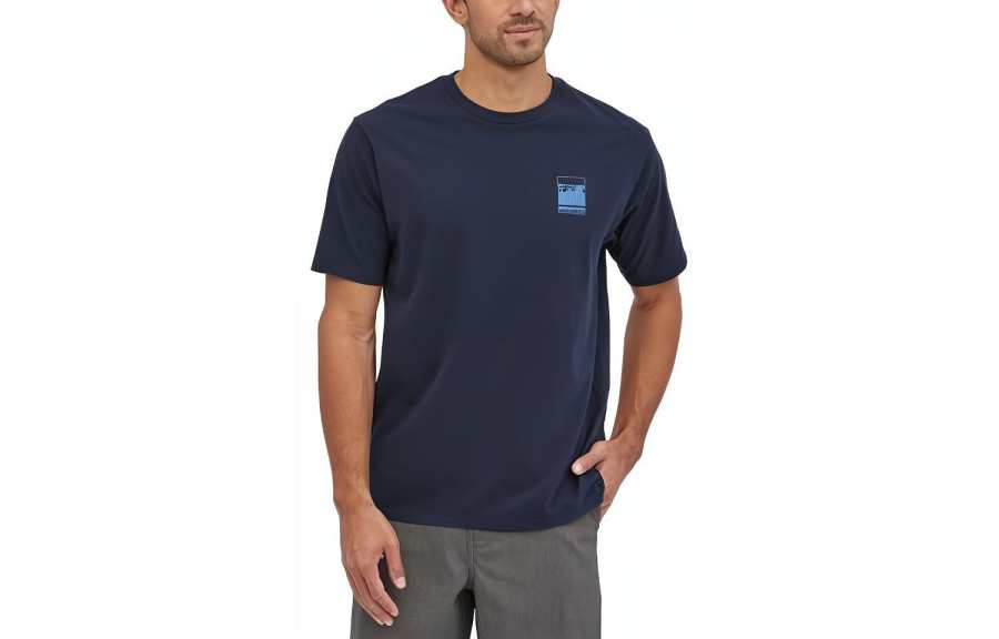 Patagonia T Shirts Men's Crew Neck Moderate Straight Fit