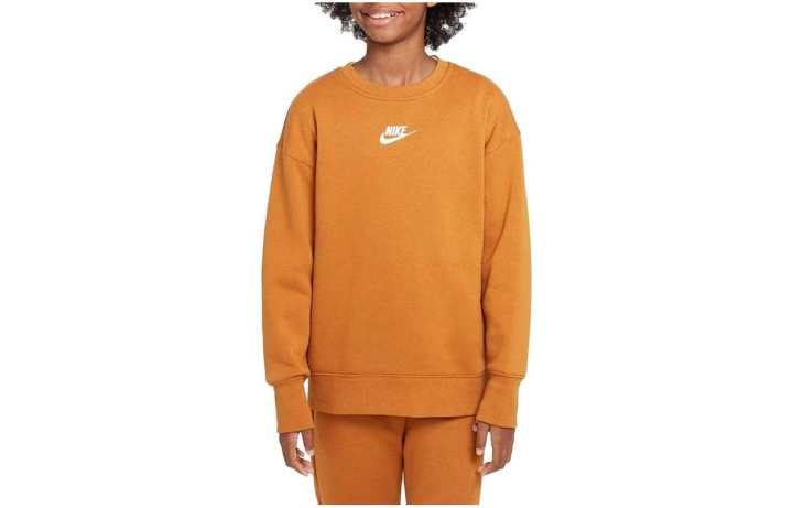 Nike Nike Sweatshirts Kids Earth Yellow Crew Neck Moderate Regular