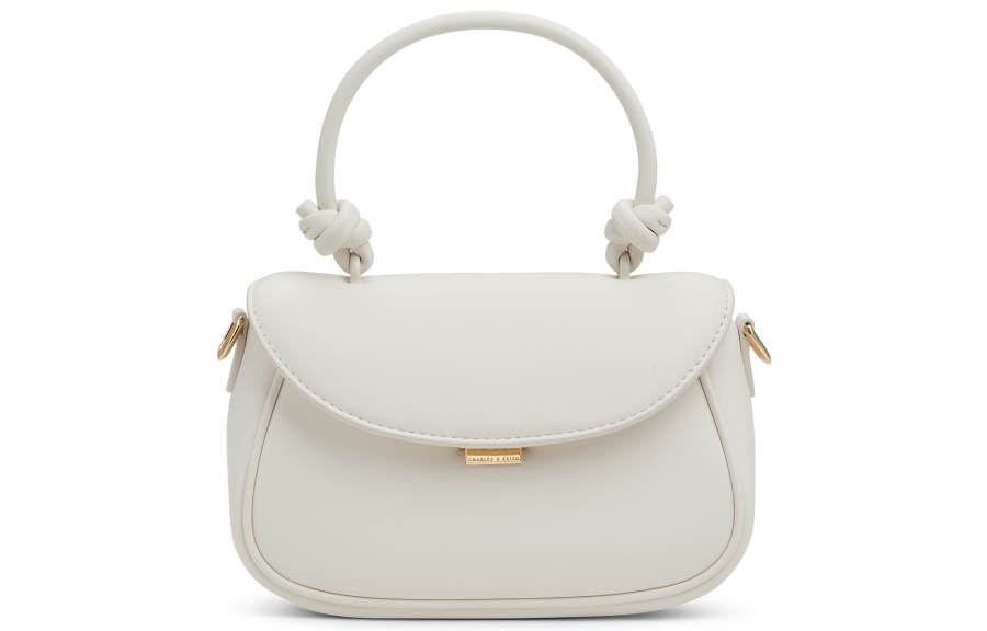 CHARLES&KEITH Pu Fudge Packets Handbag, Crossbody Bag Small Women's