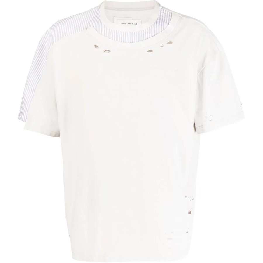 Feng Chen Wang chest logo-print detail T-shirt