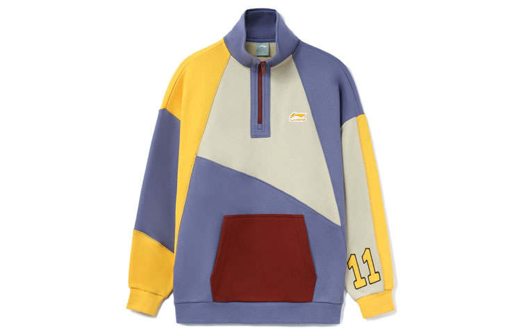 Li-Ning Li Ning CF Sweatshirts Unisex Afterglow Purple Turtleneck Moderate Regular