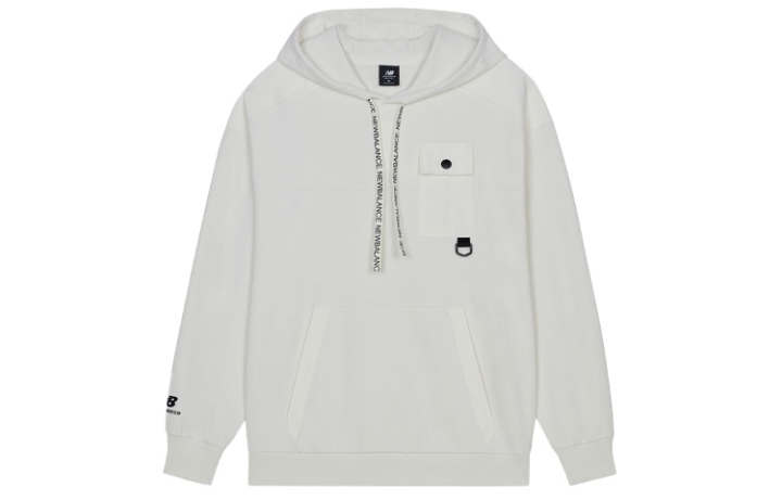 New Balance New Balance Sweatshirts Men's White Hooded Moderate Regular