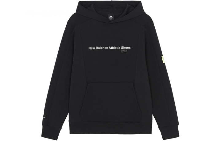 New Balance New Balance Sweatshirts Men's Black Hooded Moderate Regular