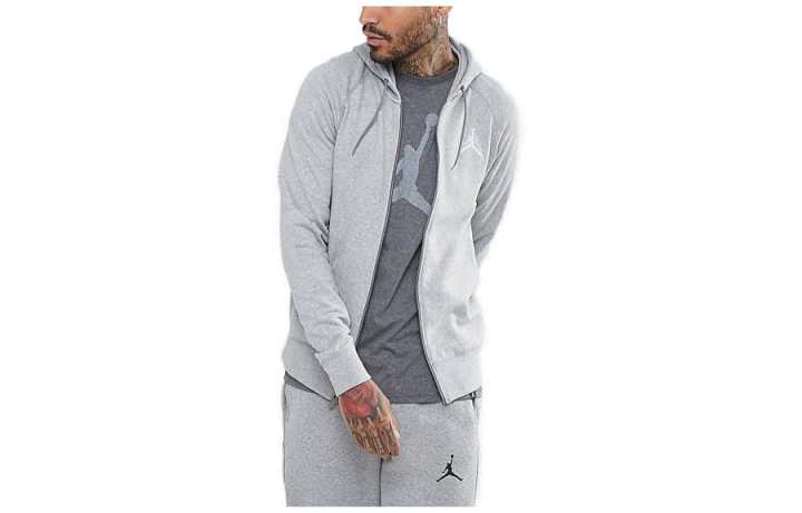 Jordan Jordan Sweatshirts Men's Gray Hooded Moderate