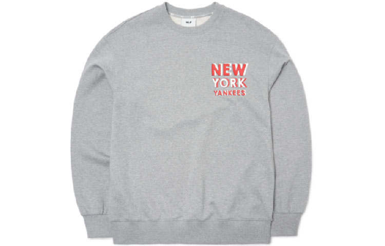 MLB MLB Sweatshirts Unisex Gray Crew Neck Moderate Regular