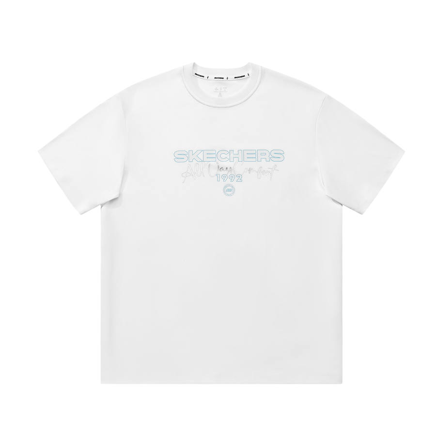 Skechers Elegant Diamond Collection T Shirt Unisex Bright White