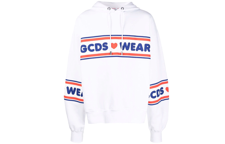 GCDS Logo Tape Printed Hoodie