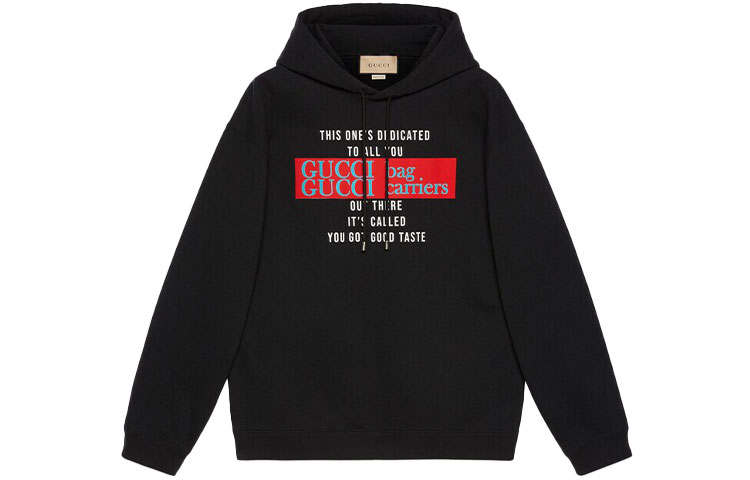 GUCCI 【Previous Season】You Got Good Taste print cotton hoodie
