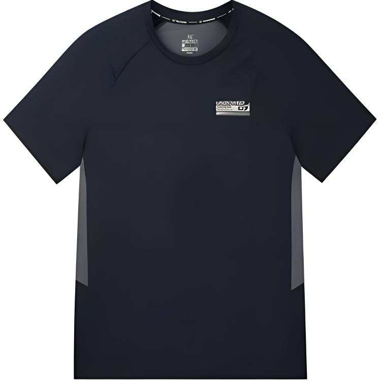 361° T Shirts Men's Pure Black Crew Neck Moderate Straight Fit