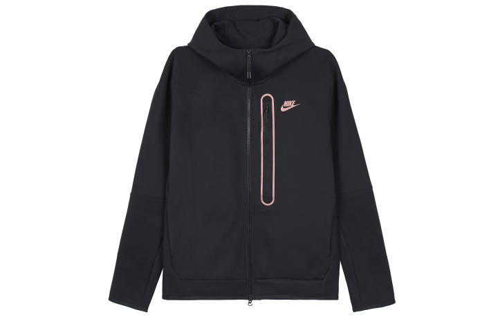 Nike Nike Sweatshirts Men's Black Hooded Moderate Cardigan