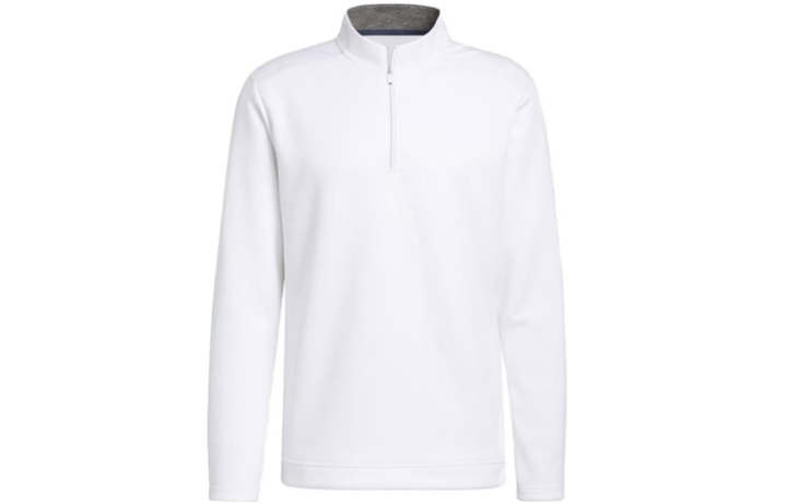 Adidas Adidas Sweatshirts Men's White Stand Collar Moderate Regular