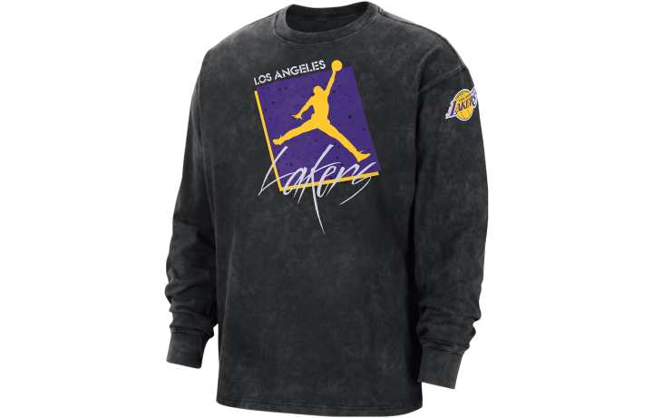 Nike Jordan Nba Los Angeles Lakers Max 90 Courtside L/S T shirt