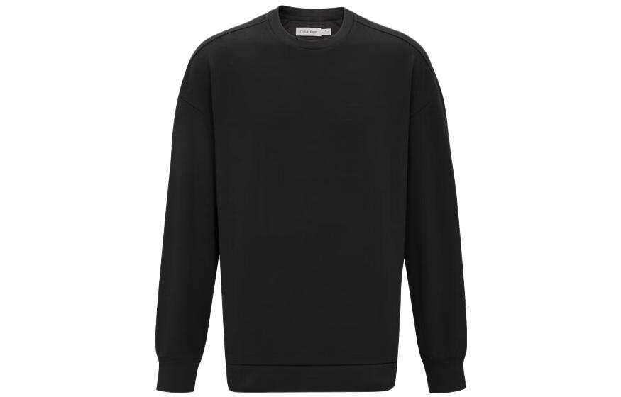 Calvin Klein Sweatshirts Men's Black Crew Neck Moderate Regular