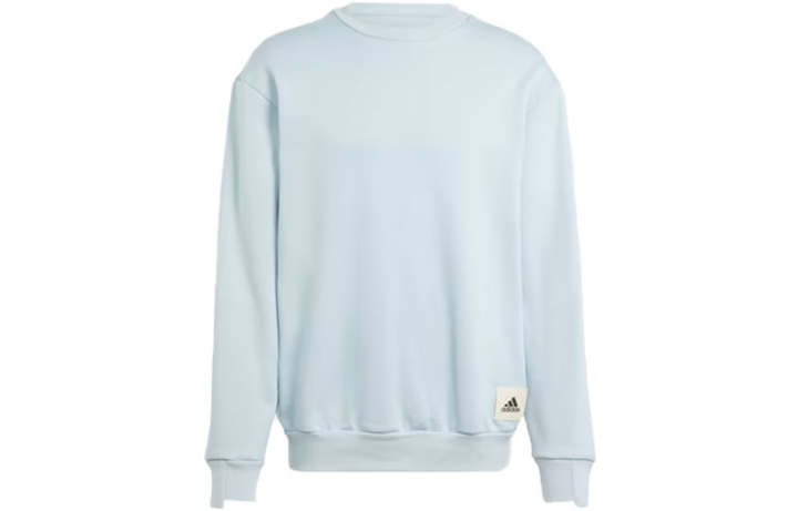 Adidas Adidas Lounge Sweatshirts Men's Light Blue Crew Neck Moderate Regular