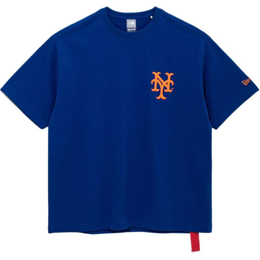 New Era T Shirts Unisex Blue Crew Neck