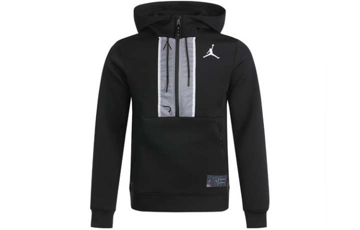 Jordan Jordan Sweatshirts Men's Black Hooded Moderate Regular