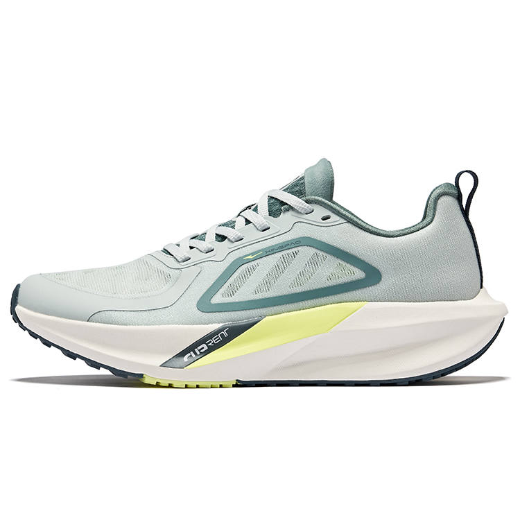 Erke Cushioning Rebound Low top City Commuting Running Shoes Men's Light Gray Green Sage Leaf
