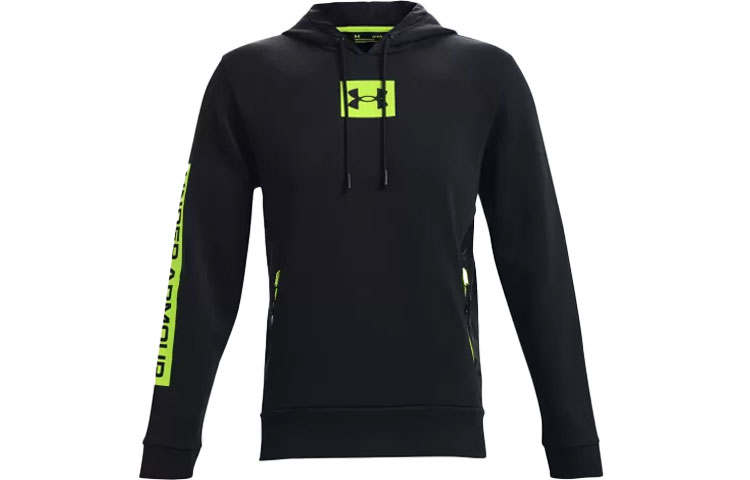 Under Armour Summit Sweatshirts Men's Black Hooded Moderate Regular