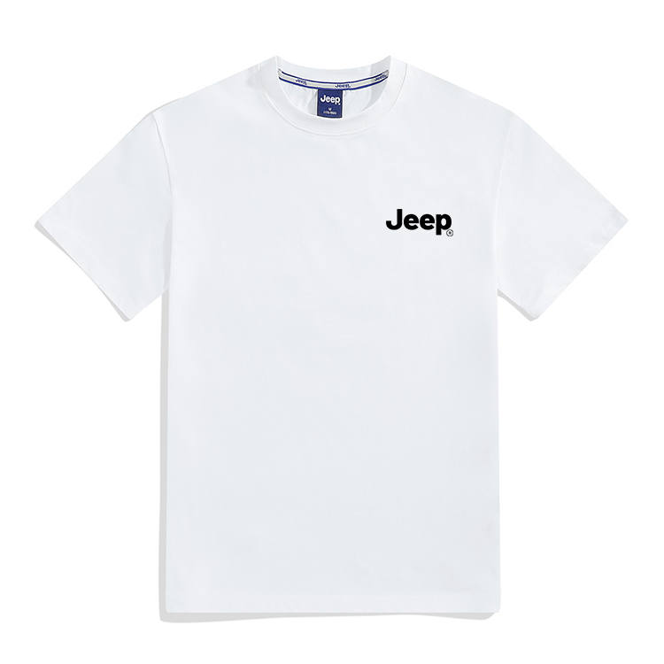 Jeep T Shirts Unisex Crew Neck Moderate Straight Fit