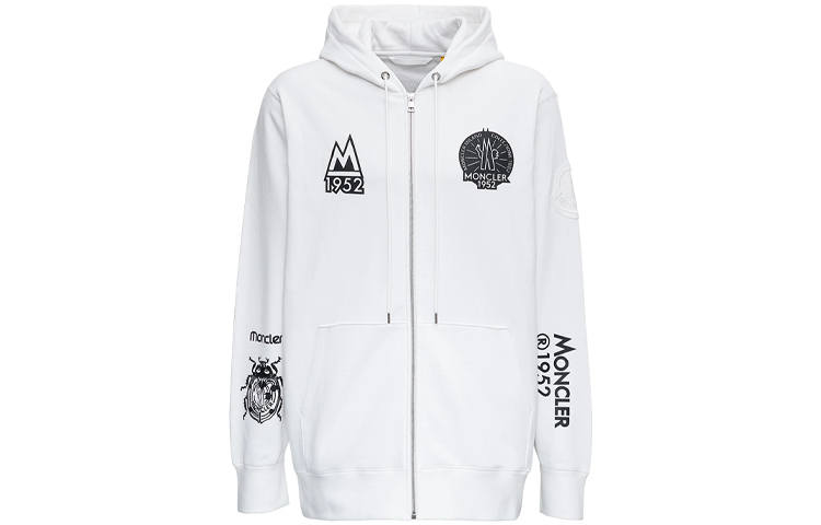 Moncler Genius Moncler 1952 Graphic Logo Printed Hooded Jacket