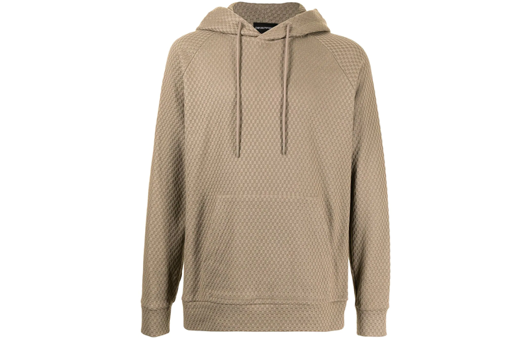 EMPORIO ARMANI Sweatshirts Men's Khaki Hooded Moderate Regular