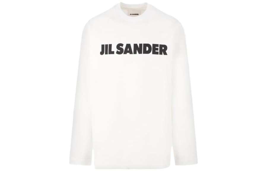 JIL SANDER JIL SANDER Logo Printed Long Sleeved T Shirt
