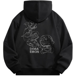 Doraemon Sweatshirts Unisex Hooded Moderate Regular