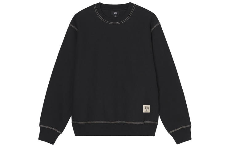 Stussy Contrast Stitch Label Crew Sweater