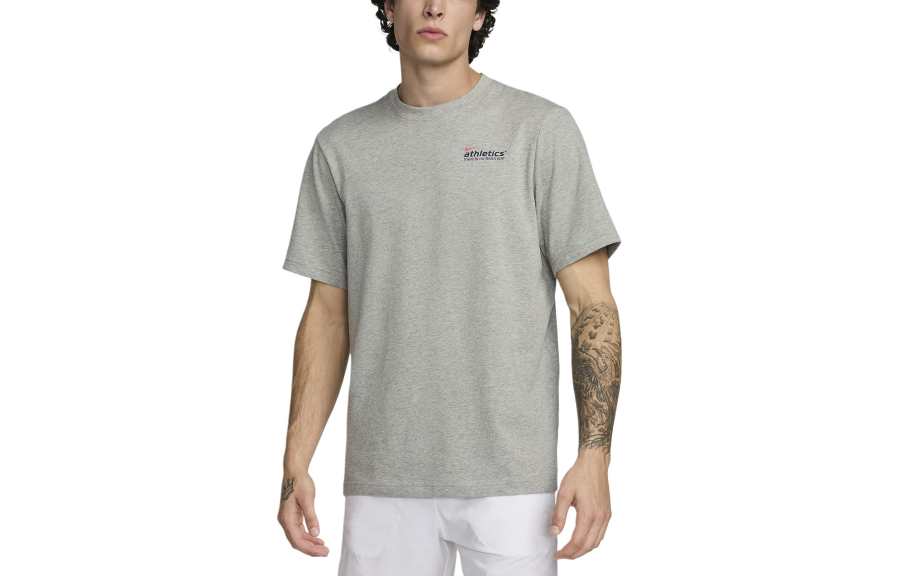 Nike Nike T Shirts Men's Dark Gray Crew Neck Moderate Straight Fit