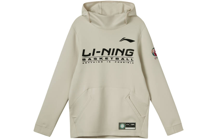 Li-Ning Li Ning Professional Basketball Collection Sweatshirt Men's Cloud Mist White