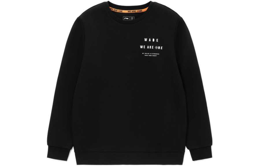 Li-Ning Li Ning Wade Collection Sweatshirts Men's Black Crew Neck Moderate Regular