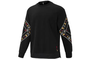 Adidas Neo Sweatshirts Men's Black Crew Neck Moderate Regular