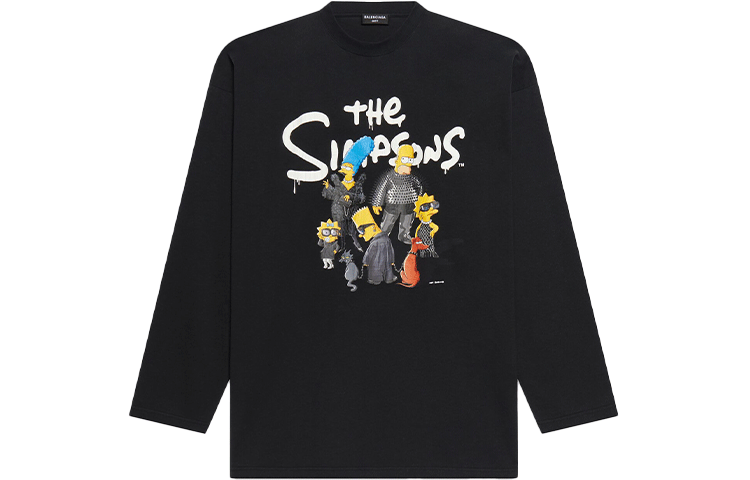 Balenciaga Balenciaga Long Sleeve Oversized Tee