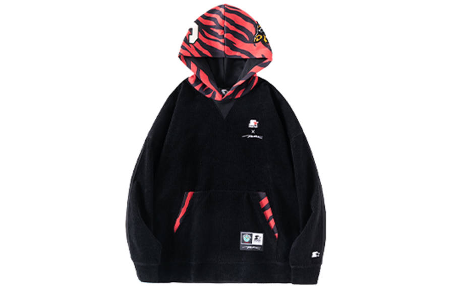 STARTER STARTER Sweatshirts Unisex Black Hooded Moderate Regular