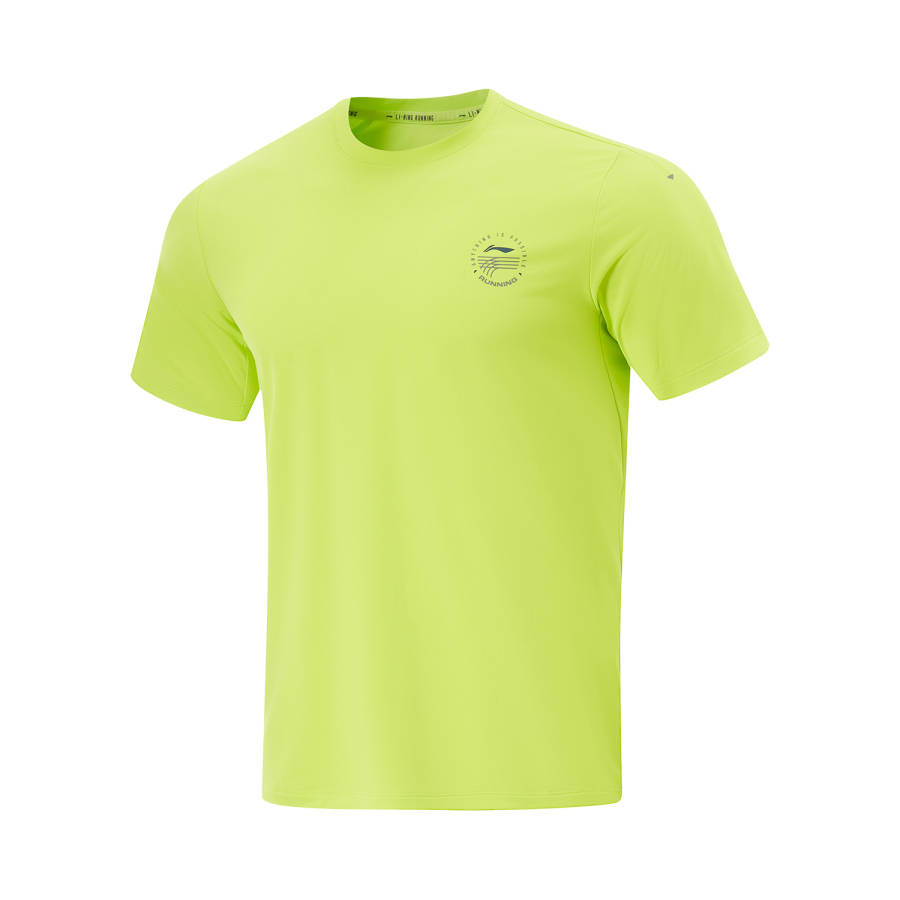 Li-Ning Li Ning Running Collection T Shirt Men's Digital Green