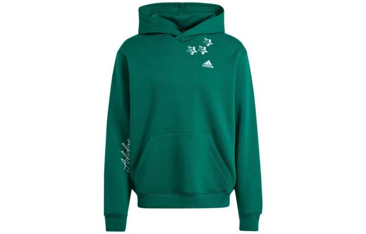 Adidas Adidas SCRIBBLE Sweatshirts Men's Green Hooded Moderate Regular