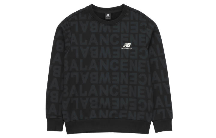 New Balance New Balance Sweatshirts Men's Black Crew Neck Moderate Regular