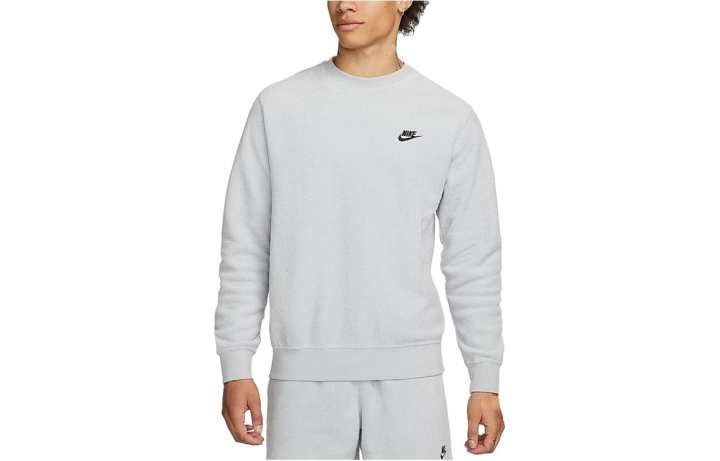 Nike Nike Sweatshirts Men's Gray Crew Neck Moderate Regular