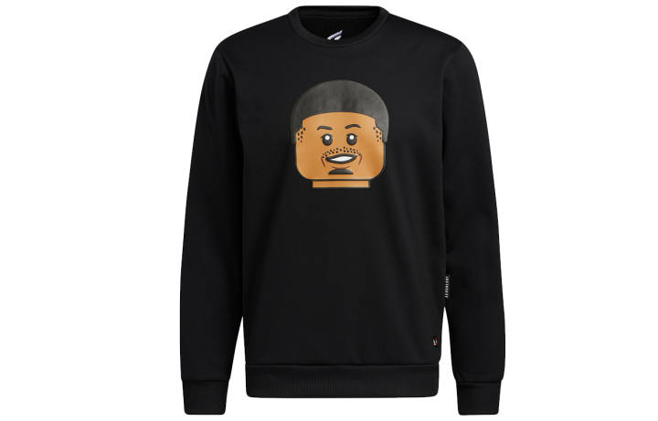 Adidas Adidas Sweatshirts Men's Black Crew Neck Moderate Regular