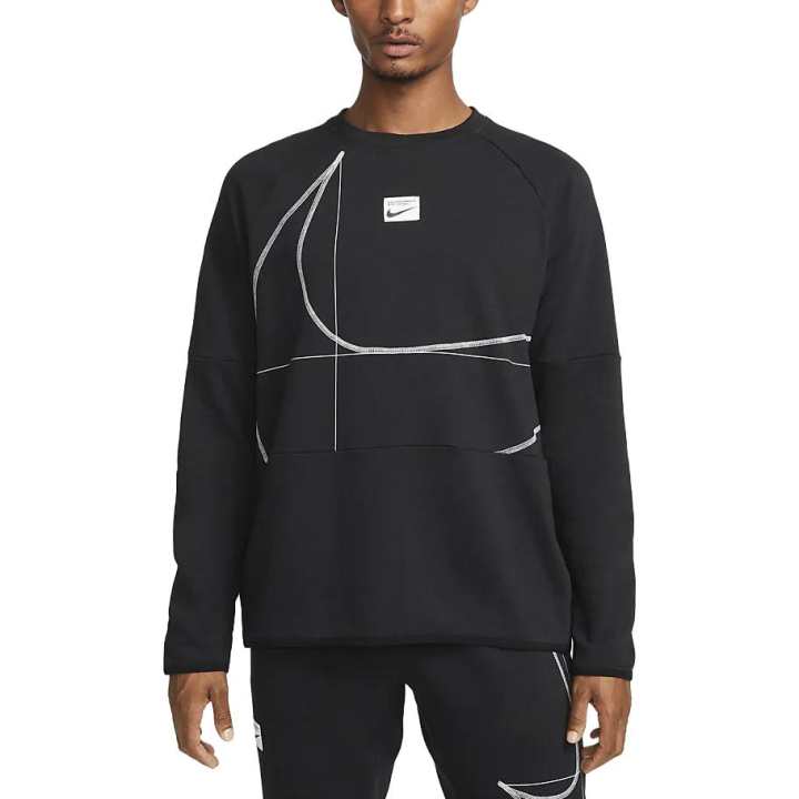 Nike Nike Sweatshirts Men's Black Crew Neck Thin Regular