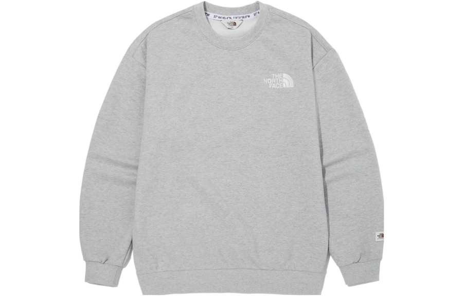THE NORTH FACE Sweatshirts Unisex Gray Crew Neck Moderate Regular